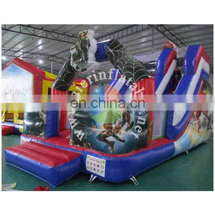 New spiderman inflatable slide /giant slide for sale