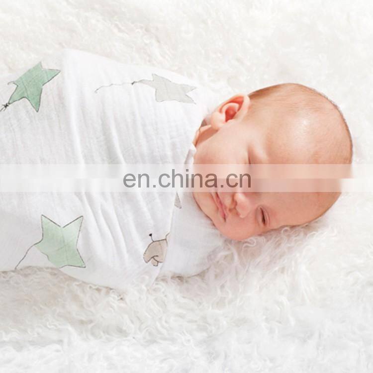 Elinfant organic 100% bamboo Cotton Baby Swaddle Wrap, Muslin Swaddle Baby Blanket
