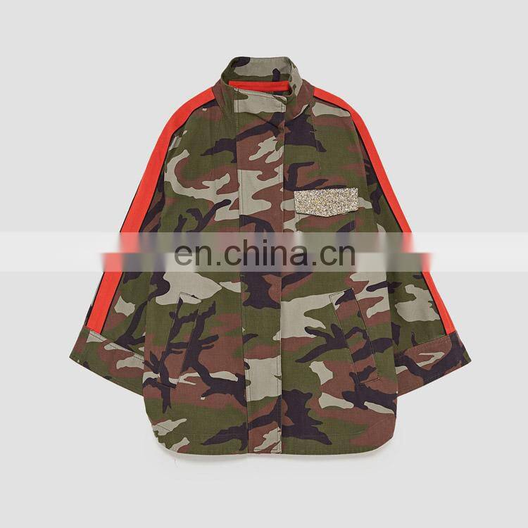 OEM High Quality Winter Camouflage Military Jacket For Women