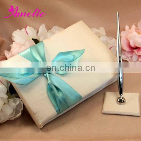 AW0706 Wedding guest signature book and pen holder