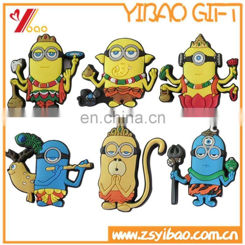Good quality customized cartoon design PVC material fridge magnet