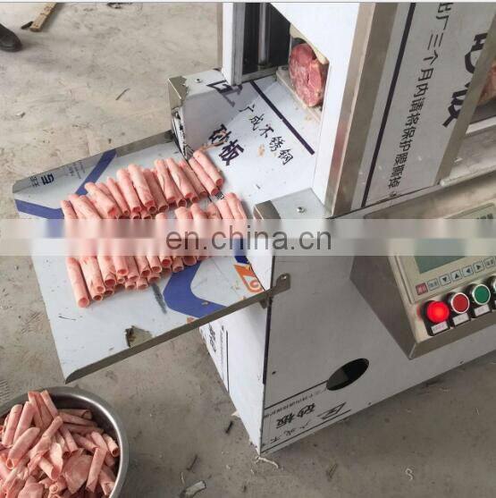 Frozen Beef Roll Slices Cutting Machine for sale