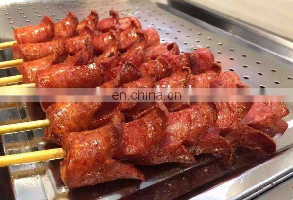 Flower shape sausage cutting machine sausage roll cutter machine