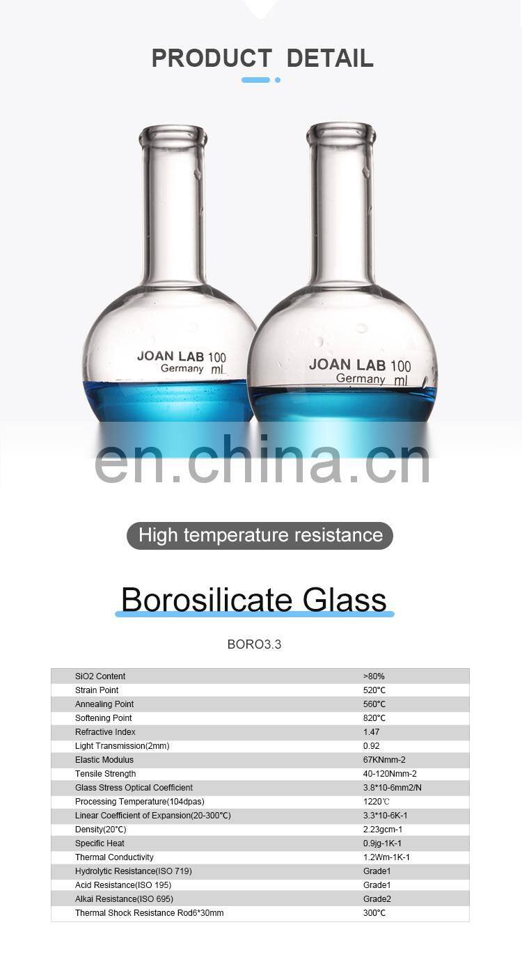 JOAN Lab Round Bottom Boro3.3 Flask Glass Flask
