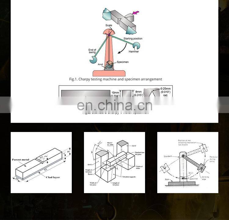 Wholesales Pendulum Impact Testing Machine from Trustable Factory with 300J