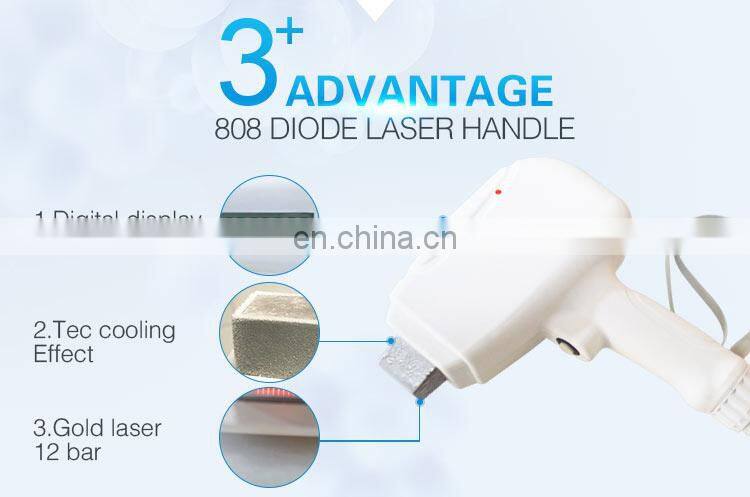 stationary two handle diode laser hair removal machine / ice soprano
