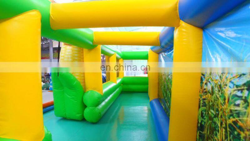 Outdoor Indoor Inflatables Challenge Game Inflatable Corn Maze Obstacle Course For Sale