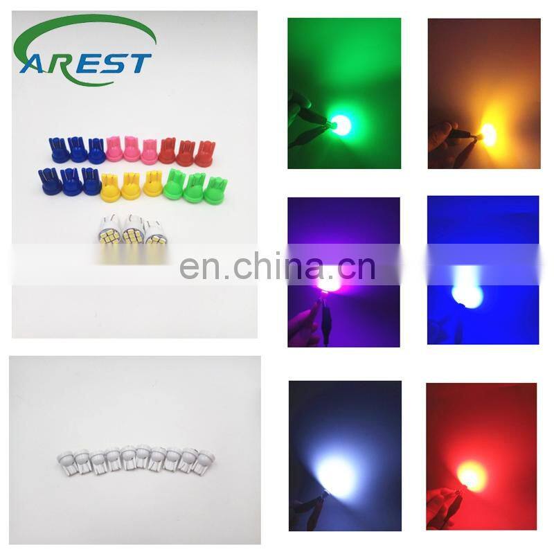 Carest 10Pcs Led T10 8 smd 1206 8leds 8SMD Car signal LED Light 194 168 192 W5W 3020 12v Auto Wedge Lighting DC