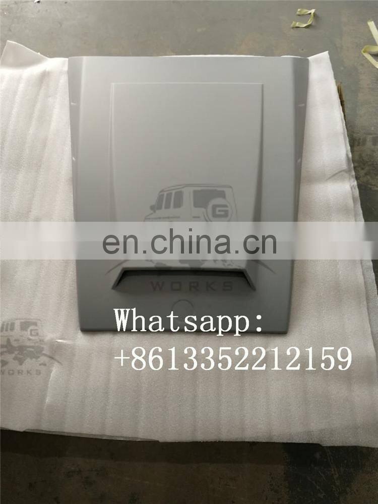 G class W463 FRP material hood cover fit for G-wagon W463 G500 G550 G55 G63 G65 bonnet with B logo