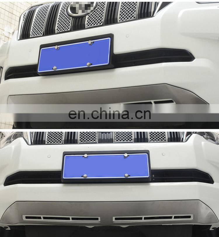 Stainless Steel Front Rear Skid Plate Bumper Guard For Prado 2018+