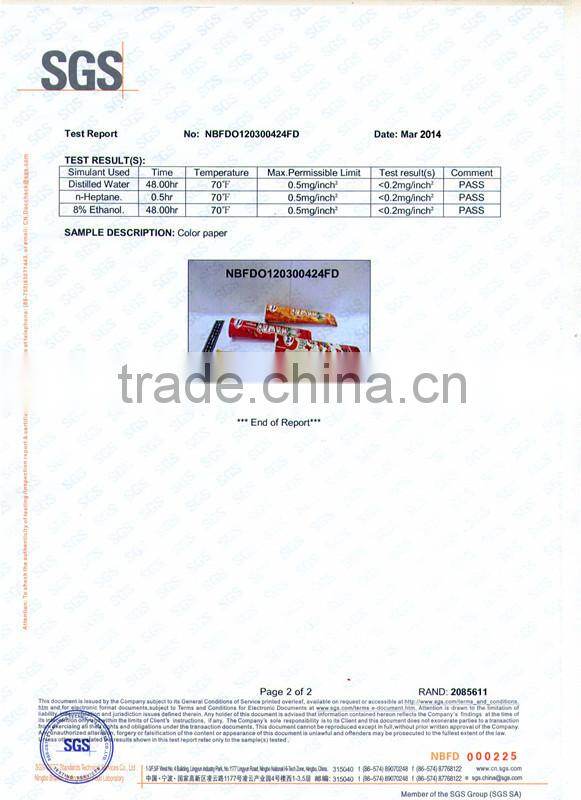 190mm Ice cream calippo tube