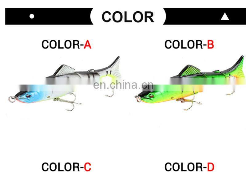 13cm 21g Fishing Lures 16 colors Hard Baits Lifelike 3 Segments Swimbait Bass Multi Jointed Pencil Lure