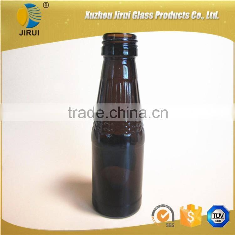 new Amber Glass Syrup bottle with golden aluminum cap 100ml