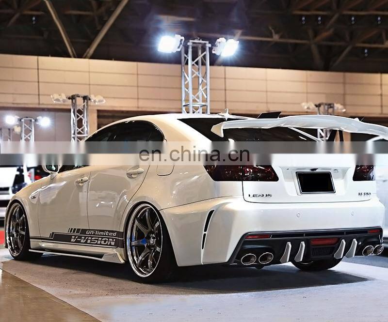 Runde ABS Material Modified V-Vision Style IS300 Body Kit For 2006-2012 Lexus IS250 Front Bumper Rear Bumper Side Skirt Body Kit