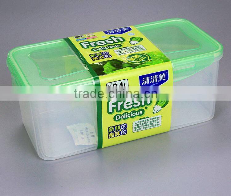 Comparments inside Plastic Airtight Food Containe transparent vacuum food container