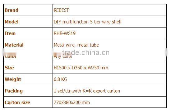 Multilayer Stainless Steel Room Furniture Rack