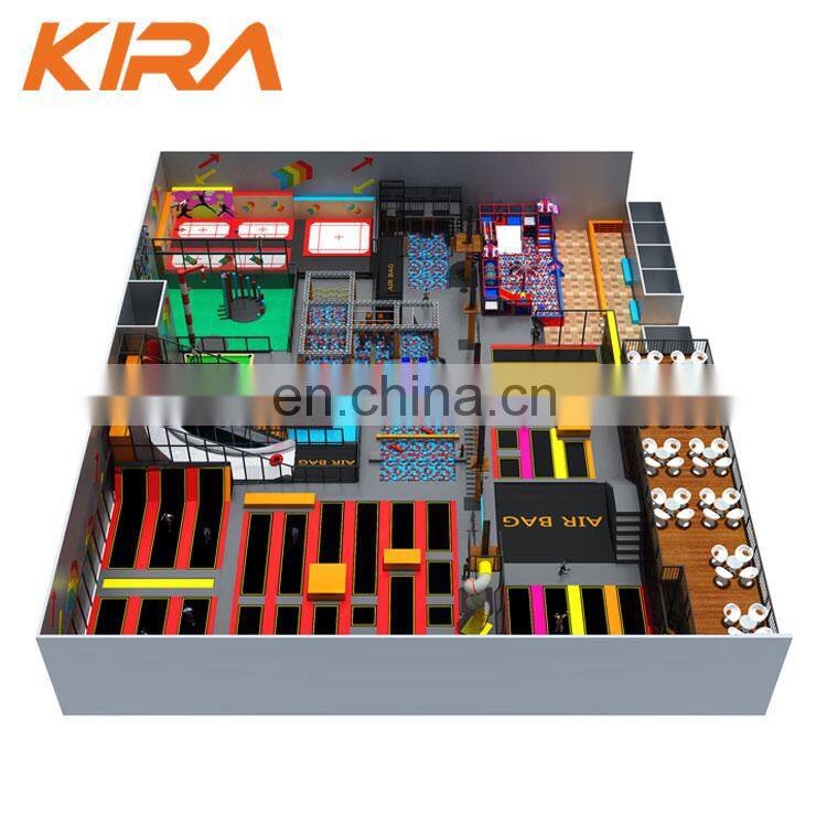 China Trampoline Park Manufacturer Popular Large Trampoline Park Equipment for Sale
