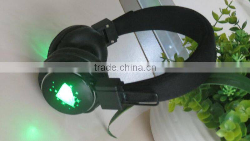 High Quality Wireless Bluetooth Headset Headphone Earphone with flash light