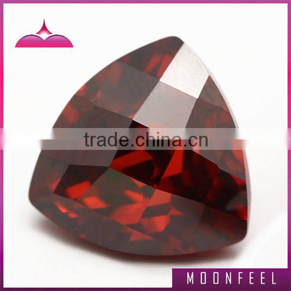 pear checkerboard cut colored cz gemstone