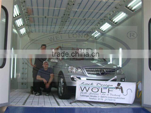 Weilongda Spray Booth, WLD8400 CE Certificated Water Based Car Paint Booth, Car Painting House