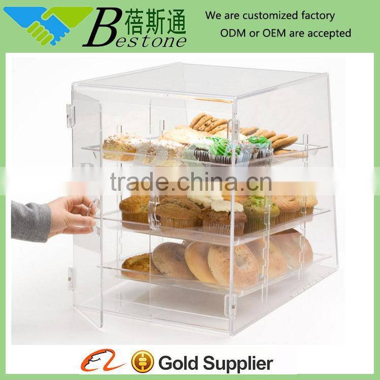 wholesale acrylic display case/ acrylic food storage box