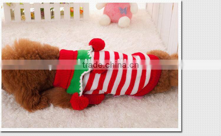 Import dog knitting Christmas style type pet cat clothes from china with cheap price