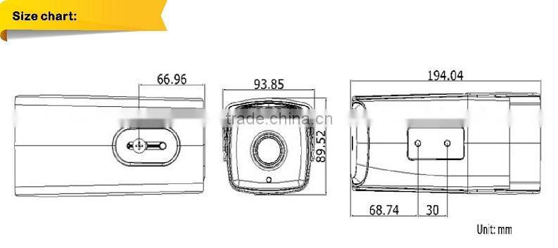 2.0 MP TVI Bullet Camera Hikvision Housing 1080P CCTV Camera Night Vision