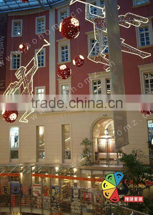 AH1204 Foam sculpture with iron wire style atrium decoration