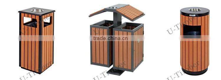 Waterproof Outdoor Dustbin/UV Resistant Garden flower box/ High Quality Wpc Dustbin