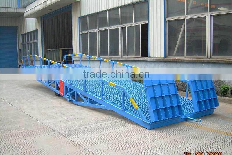 0.9~1.7m, 8 ton truck portable loading ramps /mobile loading ramps /adjustable loading ramp