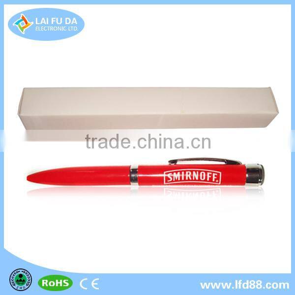 higher quality led metal projector pen,full metal custom logo pprojector ballpen,led ballpen for promotional gifts,led laser pen
