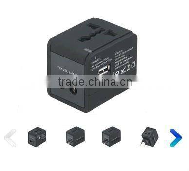 International travel plug adapter phosphor bronze pc 100v-250v ac AUS power electrical plugs