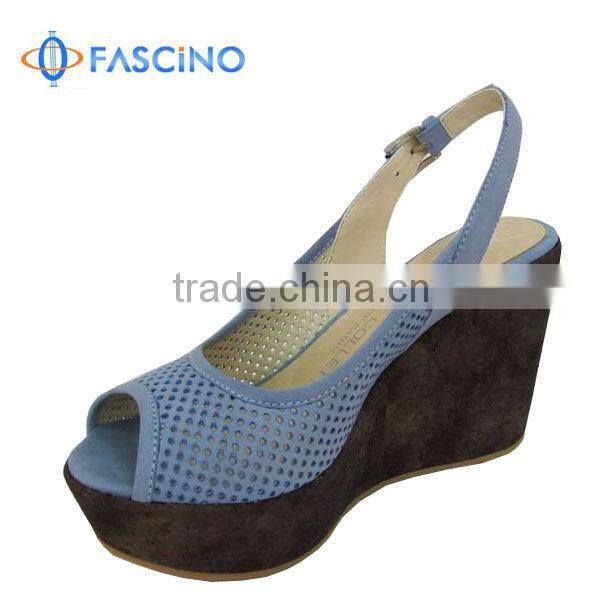 Summer Purple Wedge Shoes