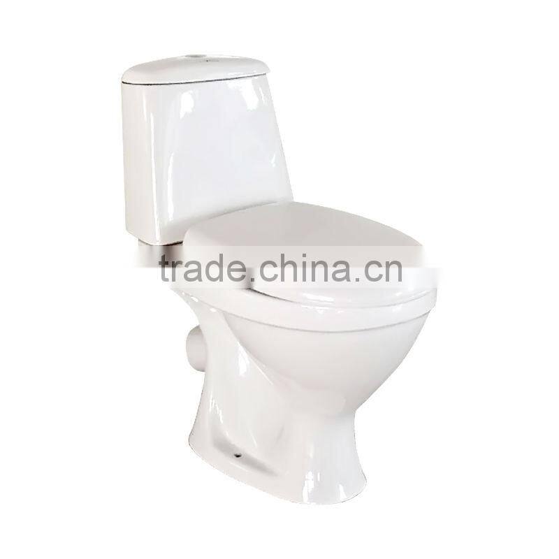 Made in China santary ware washdown two -piece bathroom toilet W8001