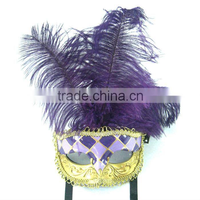 Venice Carnival Fashion Decorative Feather Masks