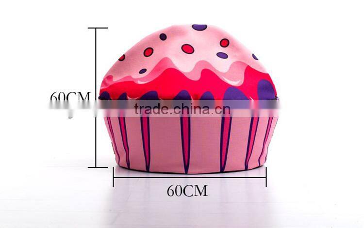 2014 new design lovely cute home useful chair seat outdoor bean bag sofa for living room