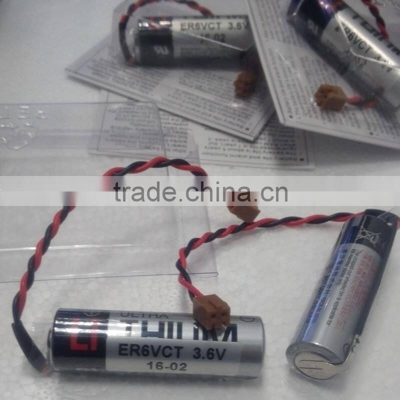 100% new and original 2400mah PLC Lithium Battery 3.6V ER6VCT