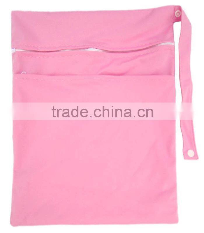 AnAnBaby Quilted Cute Pink Baby Diaper Bags with PUL Fabric