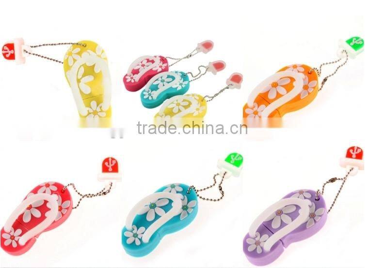 Small slippers cartoon 128 usb flash driver custom usb flash driver