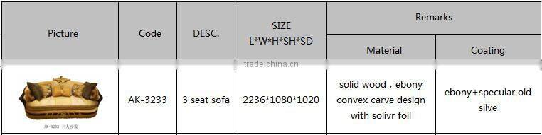 AK-3223 Latest Style High Quality Italian Corner Sofa Set