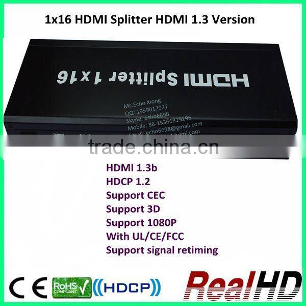 16 ports HDMI Splitter 1x16