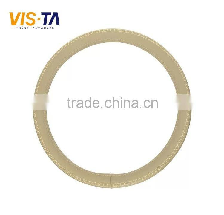 2016 Year Genuine Leather Designer Micro Fiber Steering Wheel Cover