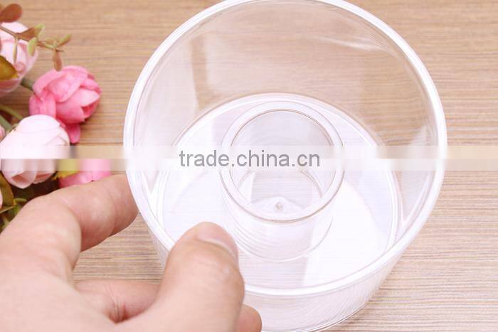 C23 ANPHY PS Crystal Bottle Jewelry Storage Makeup Holder Cup Transparent with Lid