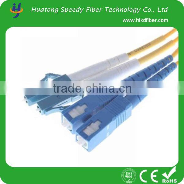 3m 9/125 fiber cable, LC/UPC-SC/UPC SM fiber optic patch cord for communication