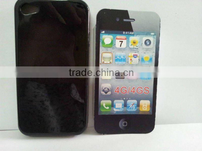 High quality jelly phone case for iphone 4G/4S