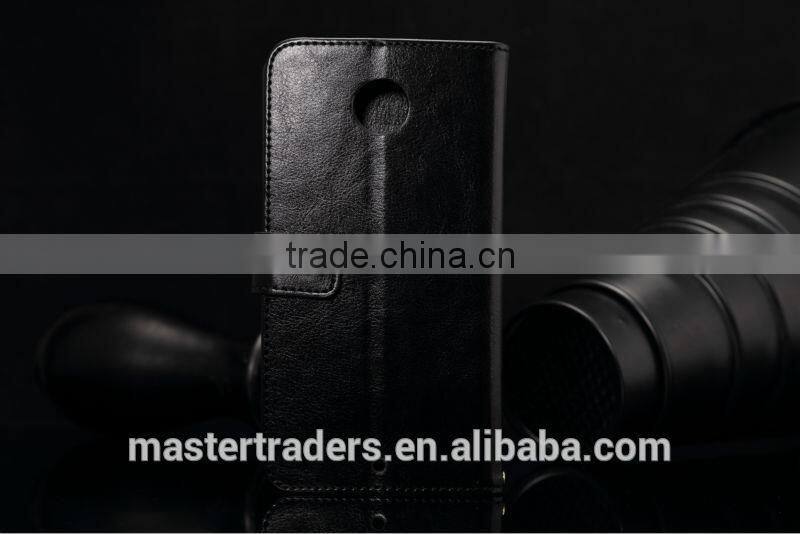 Original K-COOL Fine Sheep Grain Printing Stand PU Leather Wallet Case For Google 6 MT-2829