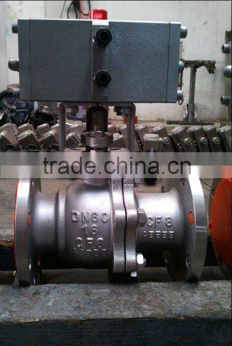 stainless steel hydraulic actuator ball valve