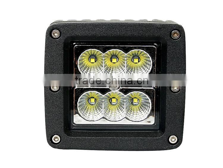 18w 3 inch led work light for tractors and vehicles