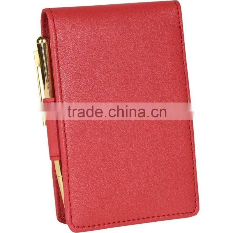 New Arrival Fashion Custom Deluxe Leather Flip Style Notepad