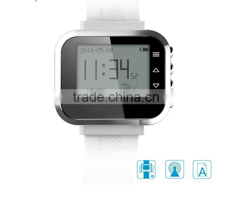 Wireless watch wrist pagers system for hospital,restaurant calling waiter service+Wireless Call(KR-C166)